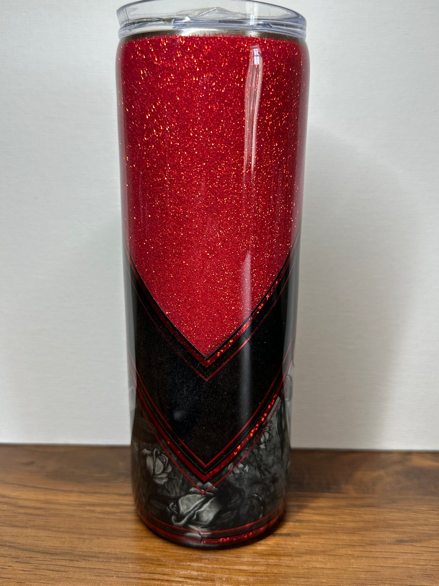 20 oz Red/Black/White V-Split Tumbler