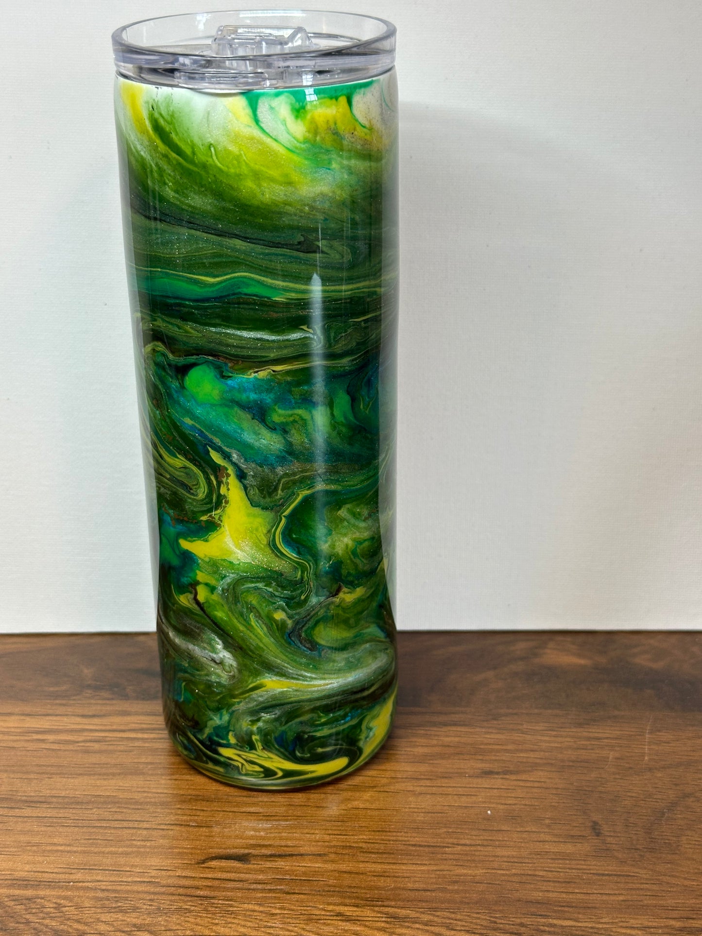 Green and Blue Swirl 20 oz Tumbler