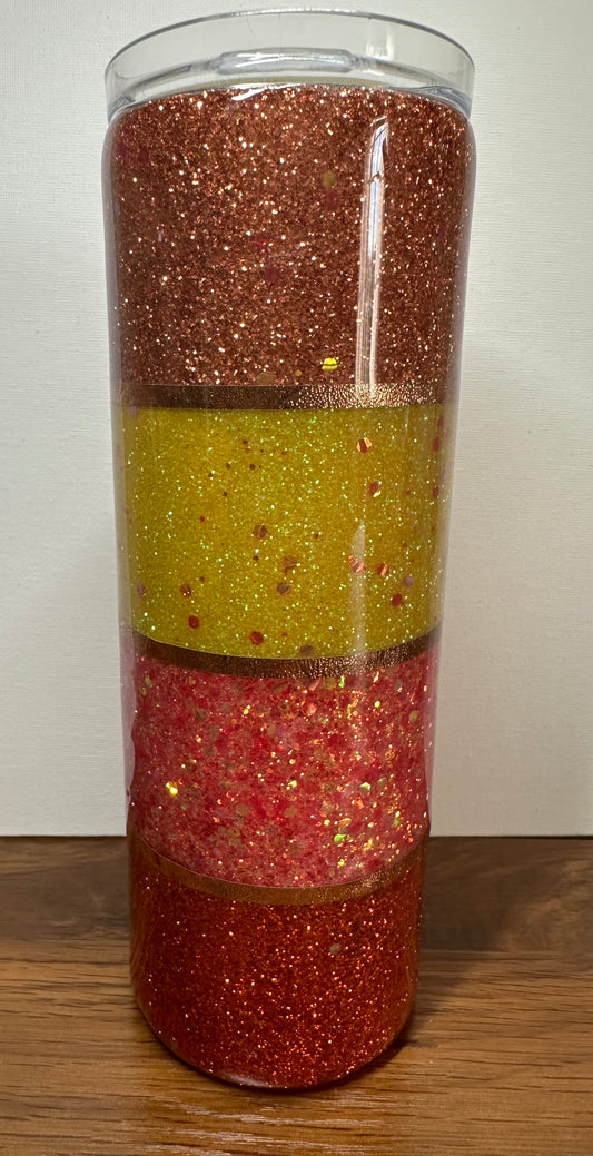 20 oz Fall Stripes Tumbler