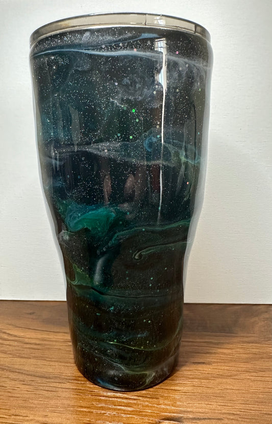 30 oz Modern Curve Alcohol Ink Tumbler